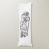 Vintager Feuerwehrleute zeichnend Bleistiftstiftfe Seitenschläferkissen