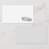 Vintager Feuerwehrleute zeichnend Bleistiftstiftfe Visitenkarte (Vorne/Hinten)