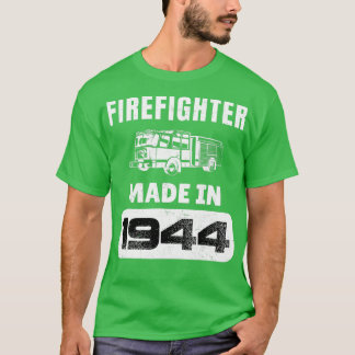 Vintager Feuerwehrmann Geboren 1944 79 Jahre alt T-Shirt