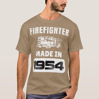 Vintager Feuerwehrmann Geboren 1954 69 Jahre alt T-Shirt
