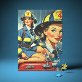 Vintager Feuerwehrmann Puzzle