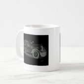 Vintager Feuerwehrwagen Kaffeetasse (Vorderseite Links)