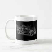 Vintager Feuerwehrwagen Kaffeetasse (Links)