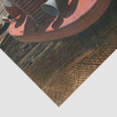 Vintager Feuerwehrwagen Seidenpapier (Detail)