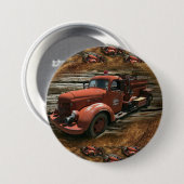 Vintager Feuerzug Button (Vorne & Hinten)