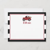 Vintager Feuerzug Dankeschön Karte (Vorderseite)