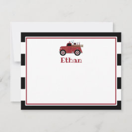 Vintager Feuerzug Dankeschön Karte