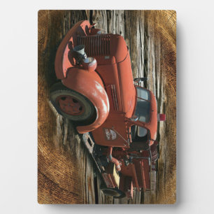 Vintager Feuerzug Fotoplatte