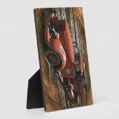 Vintager Feuerzug Fotoplatte (Seite)