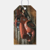 Vintager Feuerzug Geschenkanhänger (Rückseite)