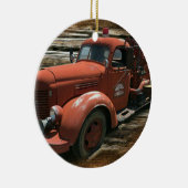 Vintager Feuerzug Keramik Ornament (Rechts)