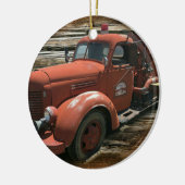 Vintager Feuerzug Keramik Ornament (Links)