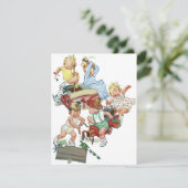 Vintager Feuerzug Kind Geburtstagsparty Einladung (Stehend Vorderseite)