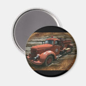 Vintager Feuerzug Magnet (Vorderseite/Rückseite)