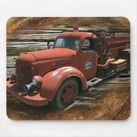 Vintager Feuerzug Mousepad (Vorne)