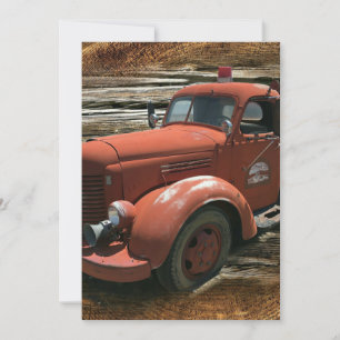 Vintager Feuerzug Save The Date