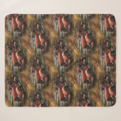 Vintager Feuerzug Sherpadecke (Vorderseite (Horizontal))