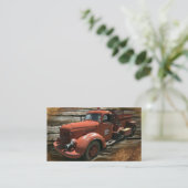 Vintager Feuerzug Visitenkarte (Stehend Vorderseite)