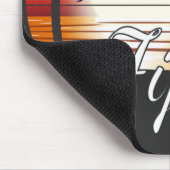 Vintager Fiji Palm Tree Summer Beach Mousepad (Ecke)