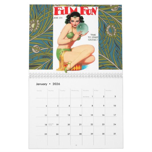 Vintager FILM-FUN Kalender (Jan 2026)