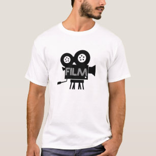 Vintager Film-grafischer T-Shirt-Kino-Produzent-T T-Shirt