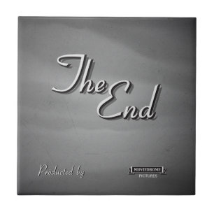 Vintager Film-Kredit Fliese