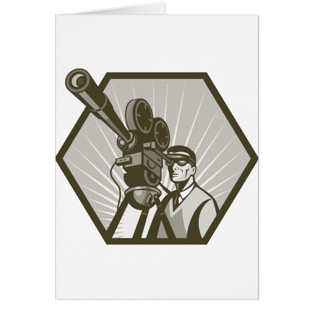 Vintager Film- oder Fernsehfilmkameradirektor (Vorne)