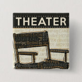 Vintager Film-Stuhl Button (Vorderseite)