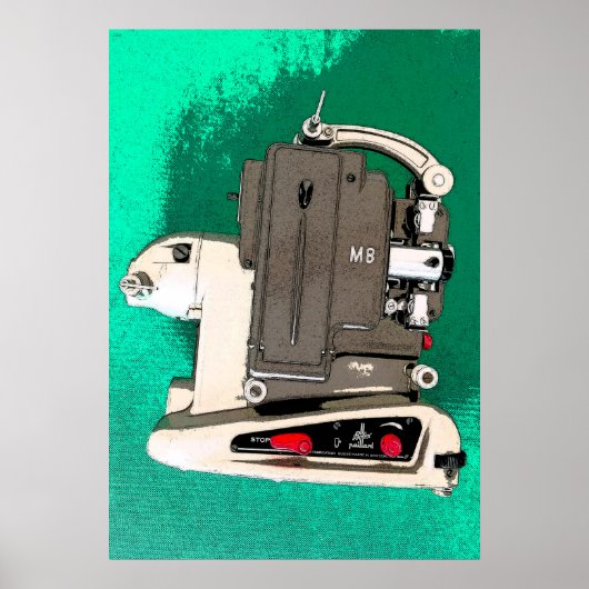 Vintager Filmprojektor Poster (Vorne)