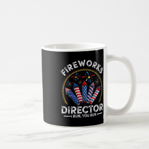 Vintager Fireworks Director I Run You Run 4th of J Kaffeetasse