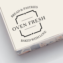 Vintager Firmenname Slogan Bakery Permastempel