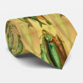 Vintager Fisch auf einem starken Fischer Krawatte (Gerollt)