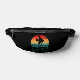 Vintager Fisch bei Sonnenuntergang Bauchtasche