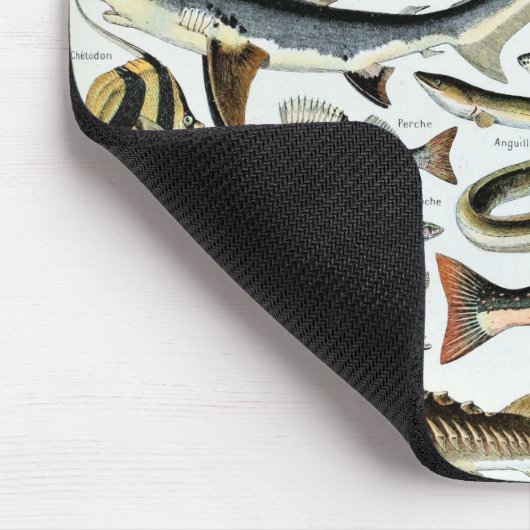 Vintager Fisch der Welt Mousepad (Ecke)