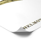 Vintager Fisch, Gelber tropischer Chelmon Longiros Poster (Ecke)