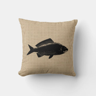 Vintager Fisch Kissen