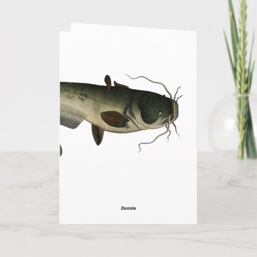 Vintager Fisch, Muttertag Karte (Rückseite)