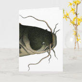 Vintager Fisch, Muttertag Karte (Gelbe Blume)