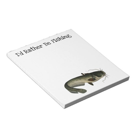 Vintager Fisch Notizblock (angewinkelt)