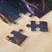 Vintager Fisch, Sportfisch für Bachforelle Puzzle (Seite)
