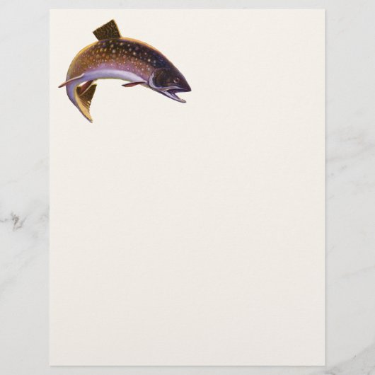 Vintager Fisch, Sportfischer Flyer (Vorne)