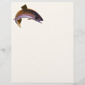 Vintager Fisch, Sportfischer Flyer (Hinten)