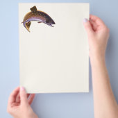 Vintager Fisch, Sportfischer Flyer (Hand)