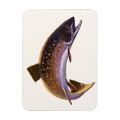 Vintager Fisch, Sportfischer Magnet (Vertikal)