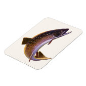 Vintager Fisch, Sportfischer Magnet (Linke Seite)