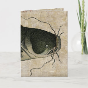 Vintager Fisch, Vatertag Karte