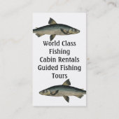 Vintager Fisch Visitenkarte (Rückseite)