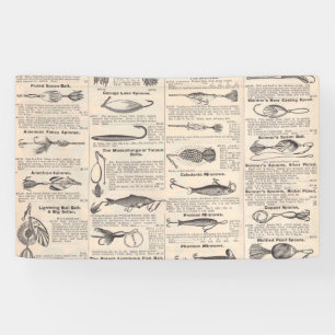 Vintager Fischfang: Antiker Fischer aus den 1900er Banner