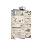 Vintager Fischfang: Antiker Fischer aus den 1900er Flachmann (Rechts)