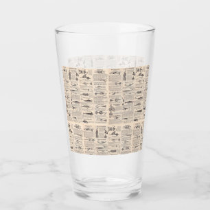 Vintager Fischfang: Antiker Fischer aus den 1900er Glas